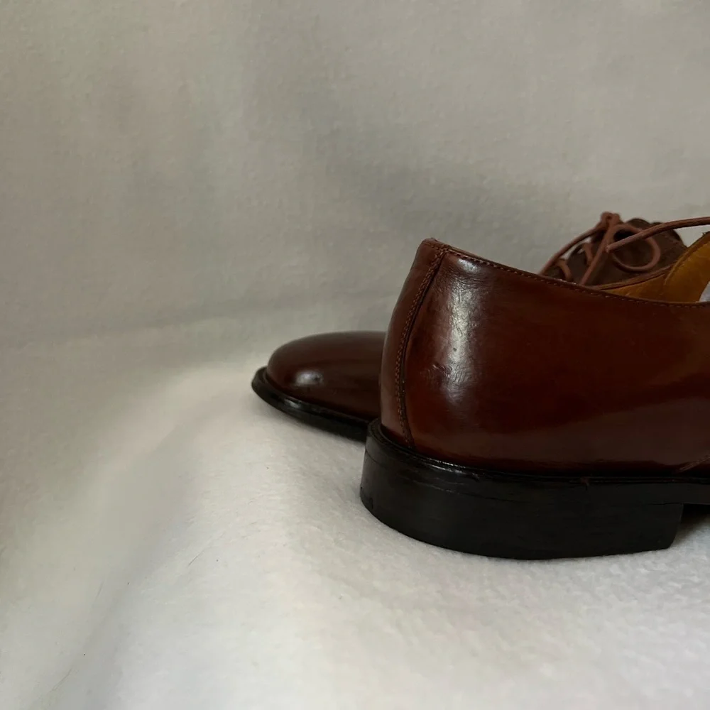 J. Murphy Size 11 1/2M Men’s Brown Leather Lace Up Shoes